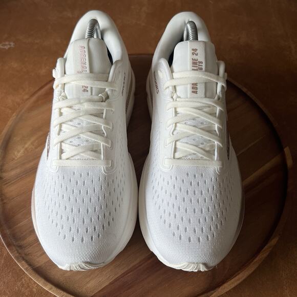 Brooks Adrenaline GTS 24 Supportive Women's 10 Rose Gold White Running Shoes - Picture 10 of 16